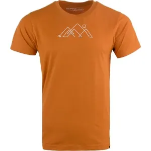 ALPINE PRO EDAW Pánske tričko, hnedá, veľkosť #7493568