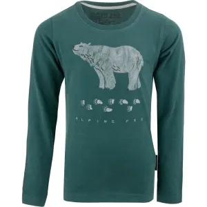 ALPINE PRO GRESO Detské tričko, zelená, veľkosť #7554404