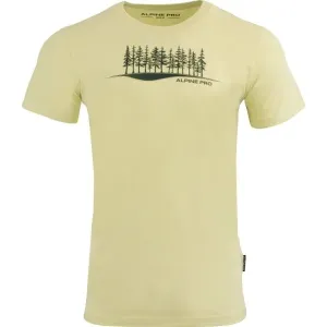ALPINE PRO KOLAV Pánske tričko, svetlo zelená, veľkosť #9397480