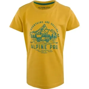 ALPINE PRO MESCO Chlapčenské tričko, žltá, veľkosť #4932684