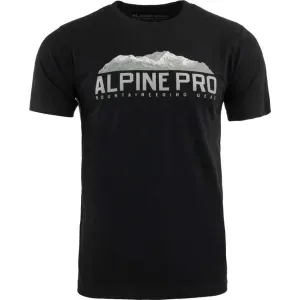 ALPINE PRO MODEN Pánske tričko, čierna, veľkosť M