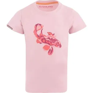 ALPINE PRO OKEGO Dievčenské tričko, ružová, veľkosť #9410624