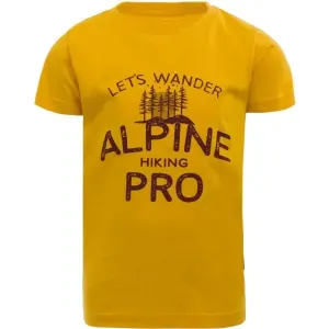 ALPINE PRO RUGGLO Chlapčenské tričko, žltá, veľkosť #413127