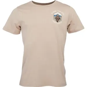 ALPINE PRO VILIM Pánske tričko, hnedá, veľkosť