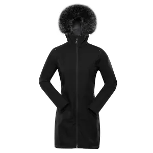 Women's softshell coat ALPINE PRO IBORA black