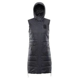 Women's vest with ptx membrane ALPINE PRO HARDA dk.true gray #8355384
