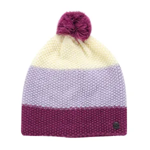 Winter hat with pompom ALPINE PRO DELORE pastel lilac #8793609