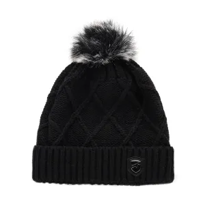 Warm hat with pompom ALPINE PRO GODERE black #8821499