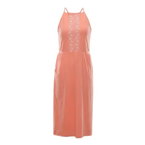 ALPINE PRO Gyra Dámske šaty LSKR221 peach pink XS