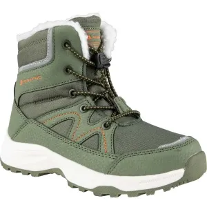 ALPINE PRO CANMORO Detská zimná obuv, zelená, veľkosť #426644