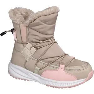 ALPINE PRO KELSO Detská zimná obuv, béžová, veľkosť #8479396