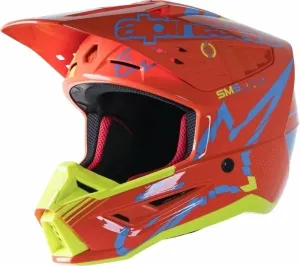 Alpinestars S-M5 Action Helmet Orange Fluorescent/Cyan/Yellow Fluorescent/Glossy M Prilba