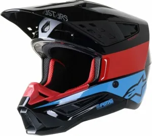 Alpinestars S-M5 Bond Helmet Black/Red/Cyan Glossy S Prilba