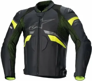 Alpinestars GP Plus R V3 Rideknit Leather Jacket Black/Yellow Fluo 48 Kožená bunda