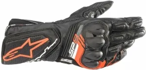 Alpinestars SP-8 V3 Leather Gloves Black/Red Fluorescent L Rukavice