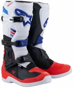 Alpinestars Tech 3 Boots White/Bright Red/Dark Blue 44,5 Topánky
