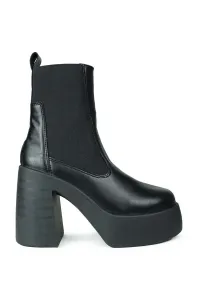 Členkové topánky Altercore Ebony dámske, čierna farba, na platforme, #6733187