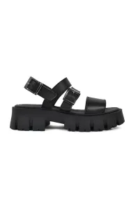 Sandále Altercore SUSIE VEGAN dámske, čierna farba, na platforme #170226