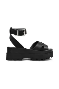 Sandále Altercore Zoe dámske, čierna farba, na platforme #5532760