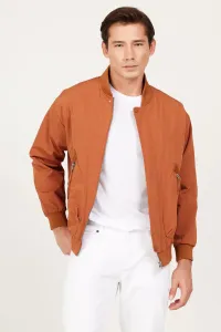 ALTINYILDIZ CLASSICS Men's Cinnamon Standard Fit, Normal Cut, Standing Collar Coat