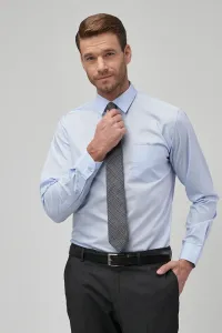 ALTINYILDIZ CLASSICS Men's Light Blue Regular Fit Comfy Cut Shirt