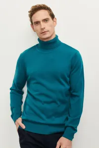 ALTINYILDIZ CLASSICS Men's Oil Anti-Pilling, Anti-Pilling Feature Standard Fit Full Turtleneck Knitwear Sweater