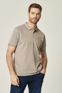 ALTINYILDIZ CLASSICS Men's Shrink-Resistant Cotton Fabric Regular Fit Comfortable Cut Nephti-white Anti-Roll Polo Collar T-Shirt with Pockets
