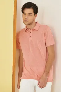 ALTINYILDIZ CLASSICS Pánske tričko Dry Rose Slim Fit Slim Fit Polo Neck Hladký ležérny tričko