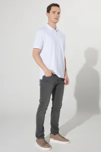 ALTINYILDIZ CLASSICS Men's Gray Slim Fit Slim Fit Magic Denim Flexible Jeans