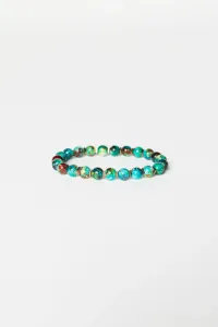ALTINYILDIZ CLASSICS Men's Turquoise Glass Bead Bracelet
