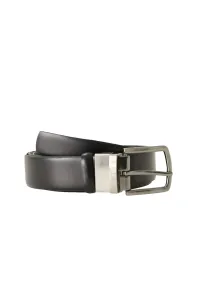 ALTINYILDIZ CLASSICS Men's Black 100% Genuine Leather Straight Double-Sided Casual Belt #8838213