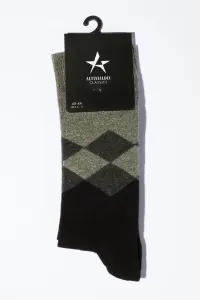 ALTINYILDIZ CLASSICS Men's Black-Grey Single Bamboo Cleat Socks