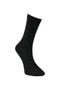 ALTINYILDIZ CLASSICS Men's Black Patterned Black Bamboo Socks