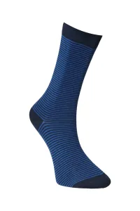 ALTINYILDIZ CLASSICS Men's Navy Blue-Blue Patterned Navy Blue-Blue Bamboo Socks