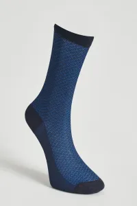 ALTINYILDIZ CLASSICS Men's Navy Blue-Sax Bamboo Socks