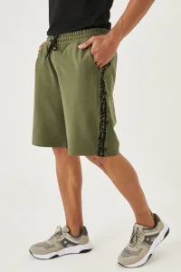 ALTINYILDIZ CLASSICS Men's Khaki Standard Fit Normal Cut Casual Knitted Shorts