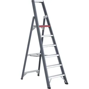 Hliníkový stojaci rebrík so stupňami, pochôdzny z jednej strany Altrex #3726840