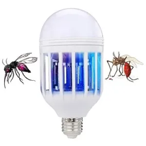 Alum Elektrický lapač hmyzu s LED svetlom vo forme žiarovky