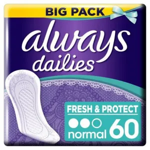 Always Dailies Normal Fresh & Protect slipové vložky 60 ks