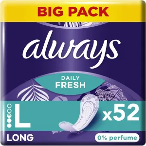 Always Daily Fresh Long slipové vložky bez parfumácie 52 ks