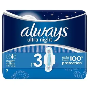 ALWAYS ULTRA NIGHT 7 hygienické vložky 1x7 ks #123772