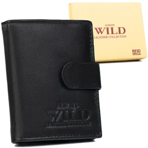 Elegantná, kožená pánska peňaženka so zapínaním - Always Wild #9273216