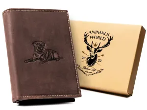 Veľká, vertikálna pánska peňaženka z prírodnej kože - Always Wild #9273183