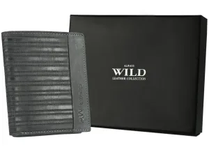 Vertikálna pánska peňaženka z prírodnej kože - Always Wild