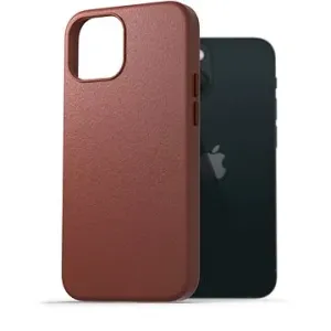 AlzaGuard Genuine Leather Case na iPhone 13 Mini hnedý