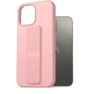 AlzaGuard Liquid Silicone Case with Stand pre iPhone 13 Pro Max ružový