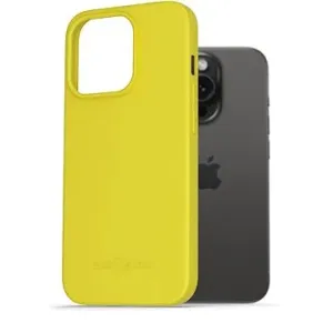 AlzaGuard Matte TPU Case na iPhone 15 Pro žltý