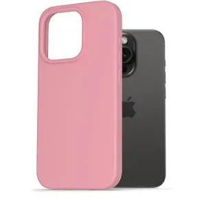 AlzaGuard Premium Liquid Silicone Case na iPhone 15 Pro ružový