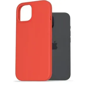 AlzaGuard Premium Liquid Silicone Case na iPhone 15 červený