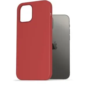 AlzaGuard Magnetic Silicon Case pre iPhone 12 / 12 Pro červené